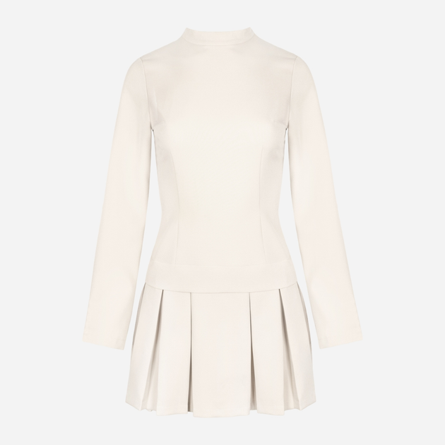 Sukienka trapezowa damska Makover K021 L Ecru (5903068460340) - obraz 3