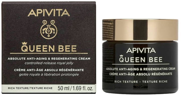 Крем для обличчя Apivita Queen Bee Rich Cream 50 мл (5201279080938) - зображення 1