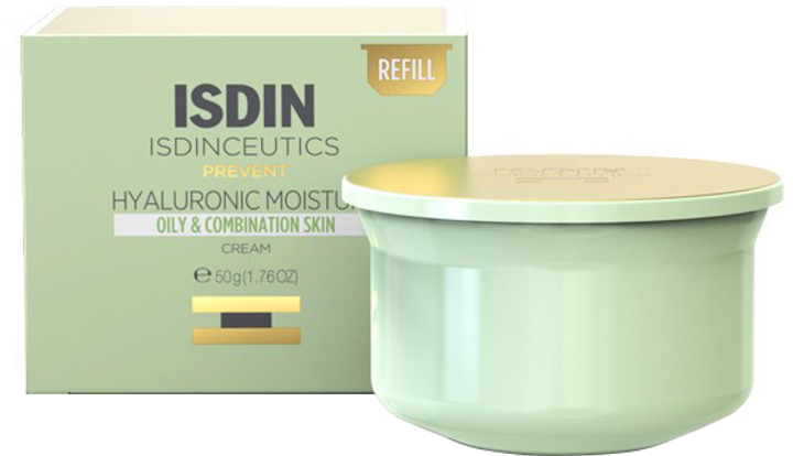 Uzupełnienie kremu do twarzy Isdin Isdinceutics Hyaluronic Acid Moisturising Cream Refill 50 g (8429420223455) - obraz 1