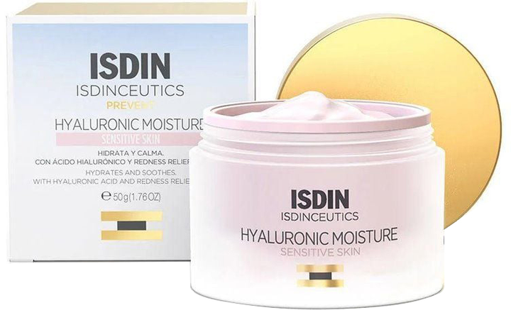 Krem do twarzy nawilżający Isdin Isdinceutics Hyaluronic Moisture Sensitive Skin 50 g (8429420222984) - obraz 1