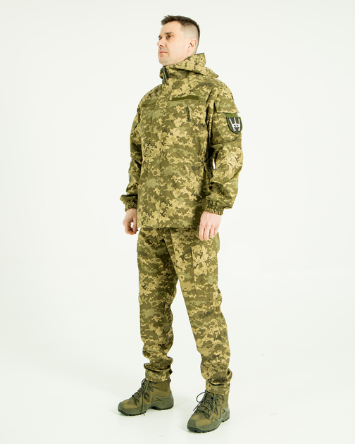 Костюм Горка НП камуфляжный Пиксель, куртка с капюшоном, ткань грета, 54 - изображение 2
