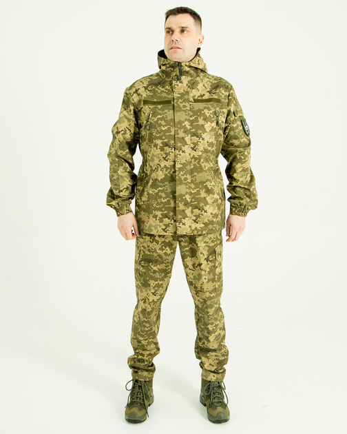 Костюм Горка НП камуфляжный Пиксель, куртка с капюшоном, ткань грета, 46 - изображение 1