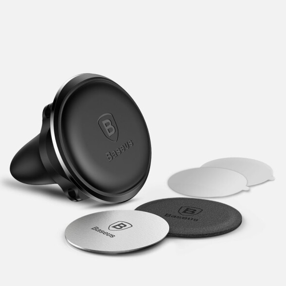Автоутримувач Baseus Magnetic Air Vent Car (SUGX020001) чорний - зображення 2