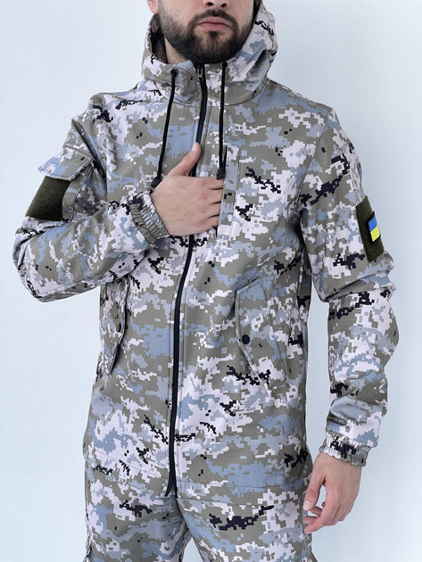 Тактическая куртка с флисом Terra Hot светлый пиксель XL - изображение 1