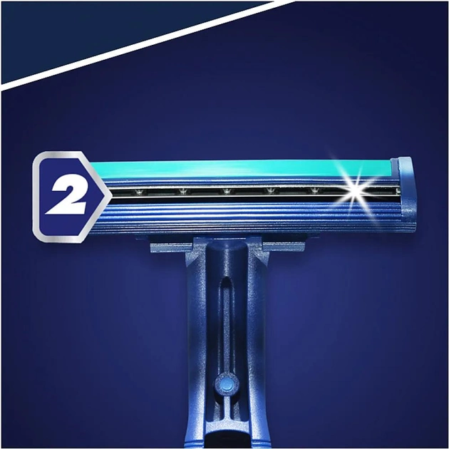Maszynka do golenia jednorazowa Gillette Blue II Plus 1 szt (3014260265885) - obraz 2