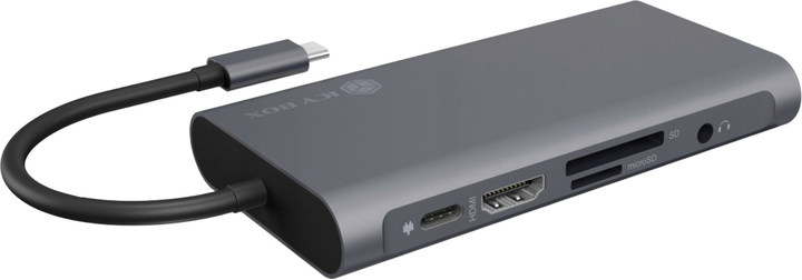 Stacja dokująca Icy Box USB Type-C z dwoma interfejsami wideo (IB-DK4040-CPD) - obraz 1
