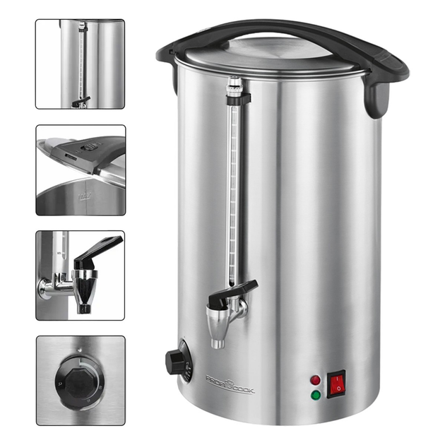 Термопот для горячих напитков Profi Cook PC-HGA 1111 1500 Вт 16 л защита от перегрева поддержка температуры - изображение 2