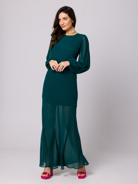 Сукня жіноча Makover K166 XL Темно-зелена (5905563701218) - зображення 1