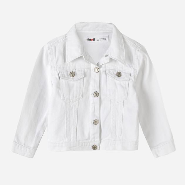 Подростковая джинсовая куртка для девочки Minoti 14jacket 3 38849TEN 140-146 см Молочная (5063025097146) - изображение 6