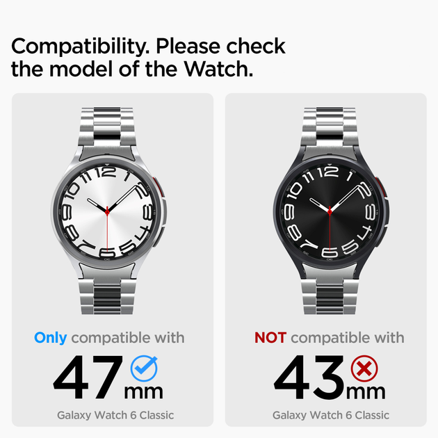 Galaxy Watch 6 Classic (47mm) Watch Band Modern Fit 316L