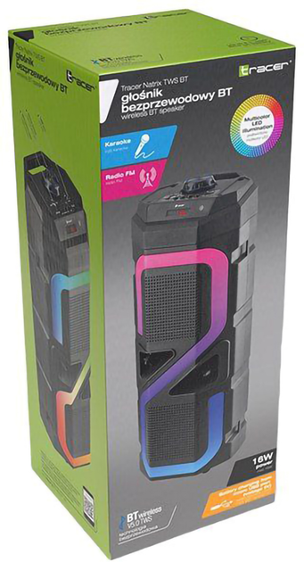 Głośnik przenośny Tracer Natrix TWS Bluetooth RGB (TRAGLO47193) - obraz 4