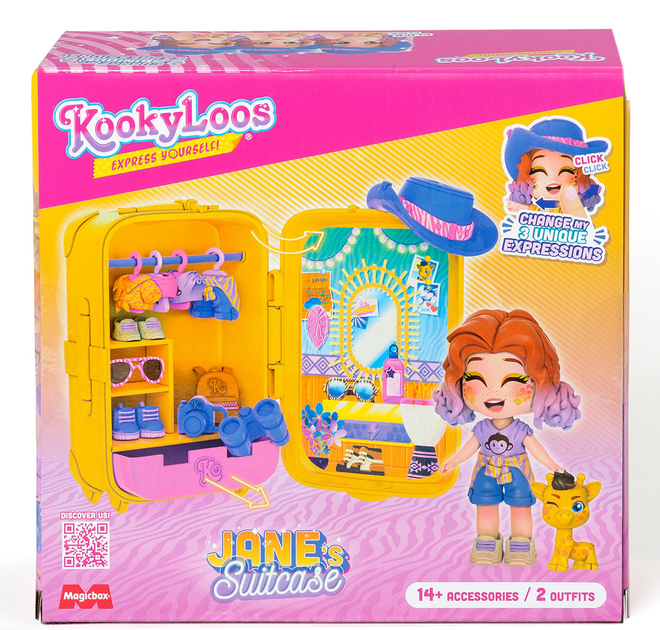 Фігурки Magic Box Jane Walizka KookyLoos з аксесуарами 1 шт (8431618024089) - зображення 3