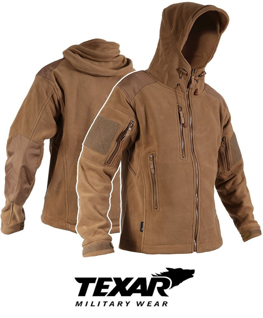 Куртка флісова Texar Husky Coyote XL - зображення 1