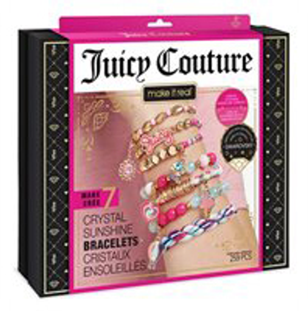 Набір для виготовлення браслетів Make It Real Juicy Couture Crystal Sunshine з кристалами Сваровскі (695929044091) - зображення 1