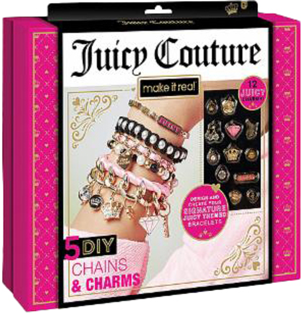 Zestaw do tworzenia bransoletek Make It Real Juicy Couture Chains & Charms (695929044046) - obraz 1