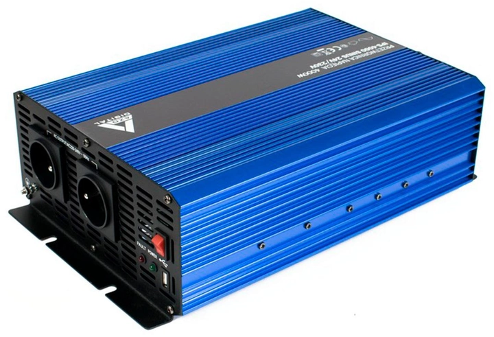 Przetwornica samochodowa AZO Digital IPS-4000S SINUS 4000W czysta sinusoida 24-230V DC-AC (5903332566112) - obraz 2