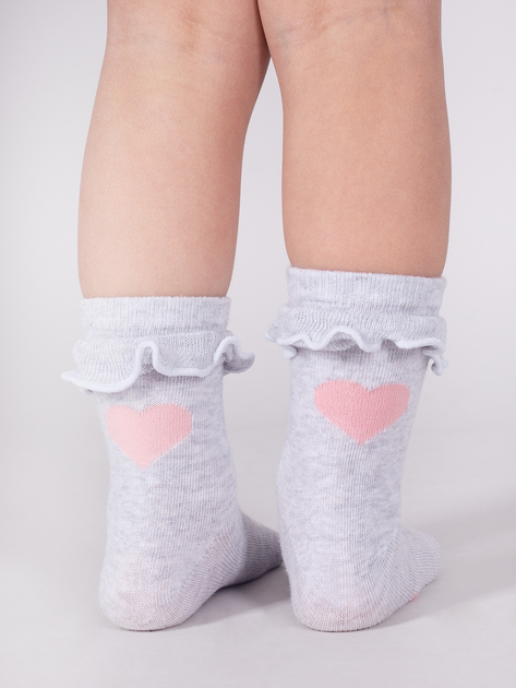 Zestaw skarpetek dla dzieci YOCLUB 3Pack Socks With Frill SKA-0069G-000J-001 17-19 3 pary Multicolour (5904921605830) - obraz 2
