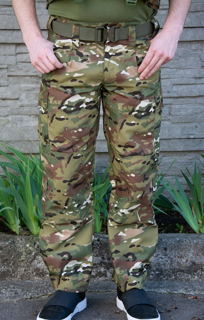 Тактические штаны летние Кіраса рип-стоп мультикам 50 размер 841-2 - изображение 1