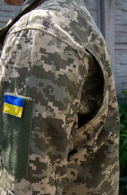 Летняя форма ЗСУ Кіраса с нашивкой группа крови из рип-стопа 52 размер пиксель 850-3 - изображение 7
