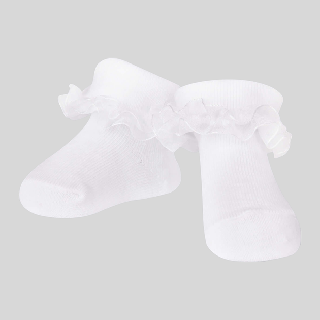Zestaw skarpetek dla dzieci YOCLUB 3Pack Girl's Ruffle Socks SKA-0119G-010J-002 3-6 3 pary White (5904921627085) - obraz 2