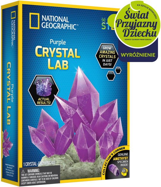 Набір для експериментів National Geographic Фіолетовий кристал, що світиться в темряві (816448029684) - зображення 1