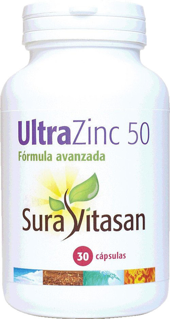 Kompleks witamin i minerałów Sura Vitasan Ultra Zinc 50 Mg 30 caps (628747115926) - obraz 1