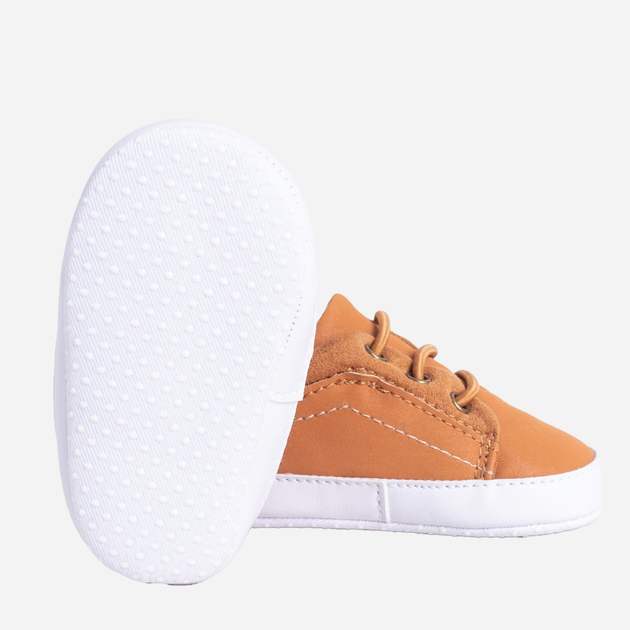 Дитячі пінетки для хлопчика YOCLUB Baby Boy's Shoes OBO-0217C-6800 Коричневі (5904921608923) - зображення 4