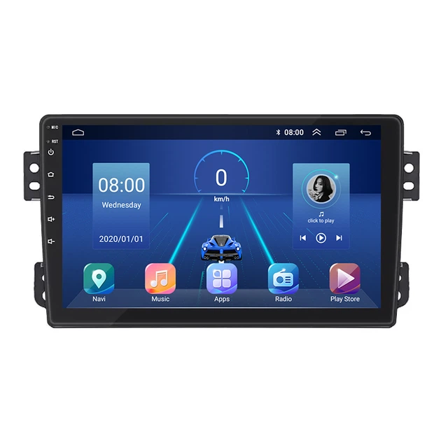 Штатная магнитола Lesko для Opel Agila B 2008-2014 экран 9" 4/64Gb 4G ...