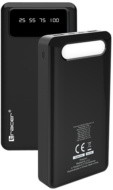 Powerbank Tracer 30000 mAh 2.1 A Black (TRABAT47064) - obraz 2