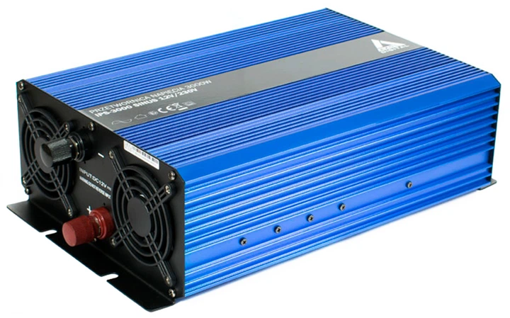 Przetwornica samochodowa AZO Digital IPS-3000S SINUS 3000W czysta sinusoida 12-230V DC-AC (5903332566150) - obraz 2