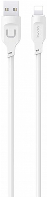 Kabel Usams Lithe Series Fast Charge USB - Lightning 2.4 A 1.2 m Biały (6958444979083) - obraz 1