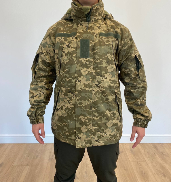 Зимняя военная куртка на флисе водонепроницаемая, цвет Пиксель, размер XXXXXL - изображение 1