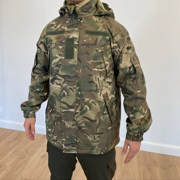 Зимняя тактическая куртка на флисе, цвет Мультикам, размер XXL - изображение 1