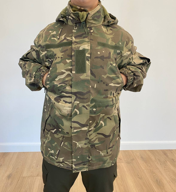 Зимняя тактическая куртка на флисе, цвет Мультикам, размер XXL - изображение 2