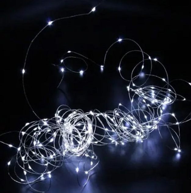Светодиодная гирлянда-нить на батарейках Decorative Light 200LED 20 м ...