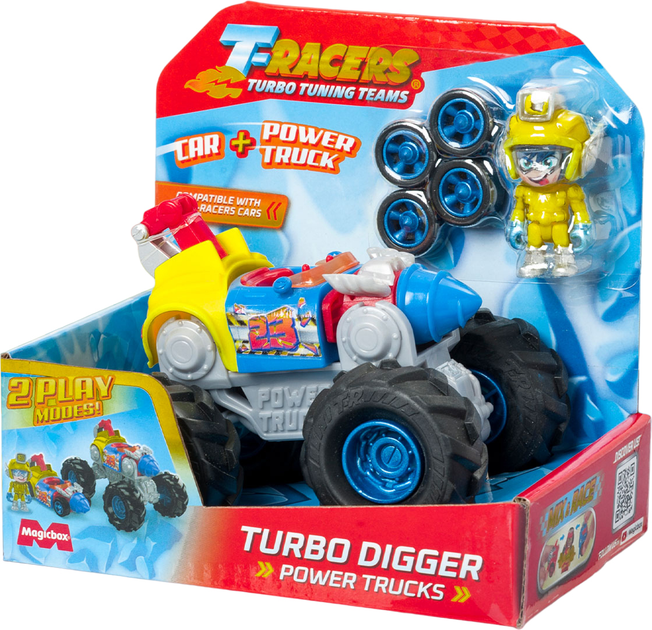 Ігровий набір Magic Box T-Racers Power Trucks Turbo Digger (8431618018019) - зображення 2