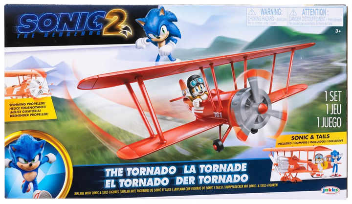 Ігрова фігурка Jakks Pacific Sonic The Hedgehog 2 The Tornado (192995404793) - зображення 1