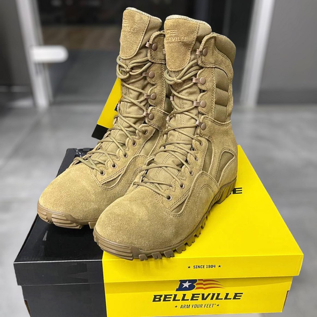 Берци Belleville KHYBER TR550WPINS, розмір 9.5/42.5 колір Койот, теплі, стандарт армії США - зображення 1