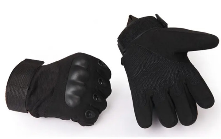 Повнопалі військові рукавички похідні армійські мисливські захисні FQ16S007 Чорний M (160074) Kali - зображення 2