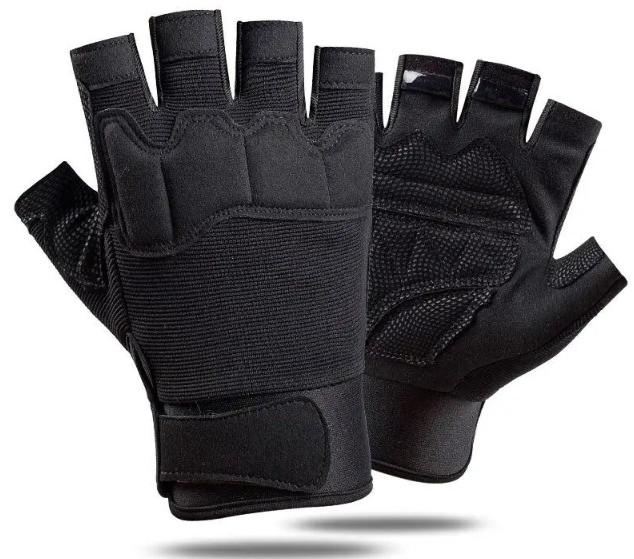 Тактические перчатки без пальцев L на липучке FQTAC039 Черный (2399413) Kali - изображение 2