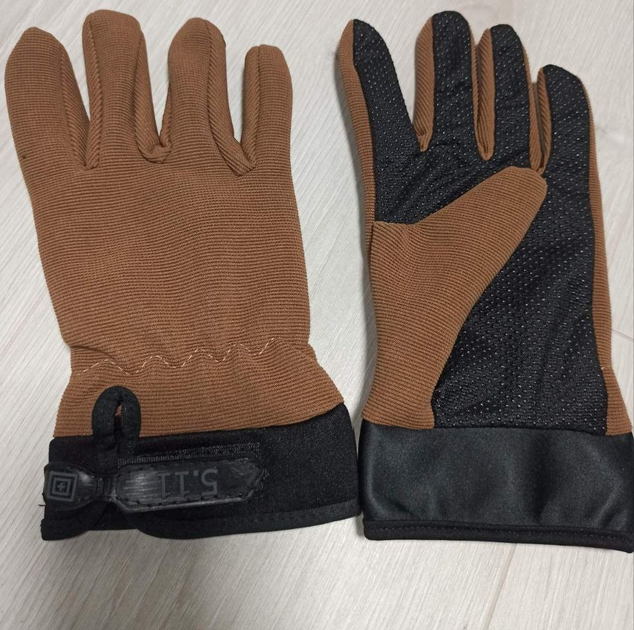 Тактические перчатки 5.11 с закрытыми пальцами Койот L (511513) Kali - изображение 2