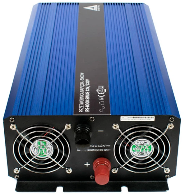 Przetwornica samochodowa AZO Digital IPS-8000S SINUS 8000W czysta sinusoida 12-230V DC-AC (5903699340219) - obraz 4