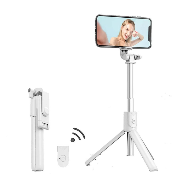 Селфі-Штатив Wireless Selfie stick R1 Білий – фото, отзывы ...