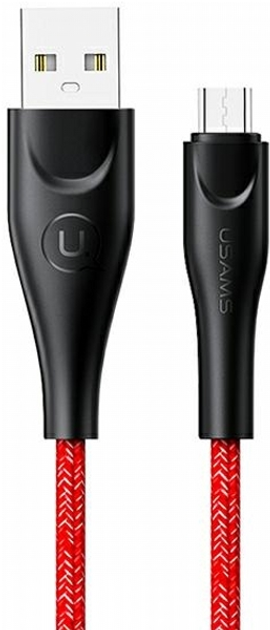 Кабель Usams U41 USB Type-A на micro-USB 2 A Fast Charge 3 м Red (SJ399USB02) (6958444983639) - зображення 1