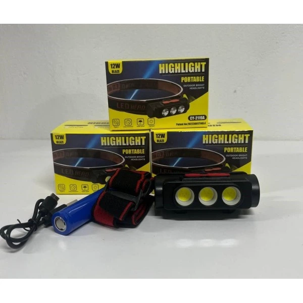 Фонарь налобный Type-C Bailong 1x18650 BL-2119C - изображение 2