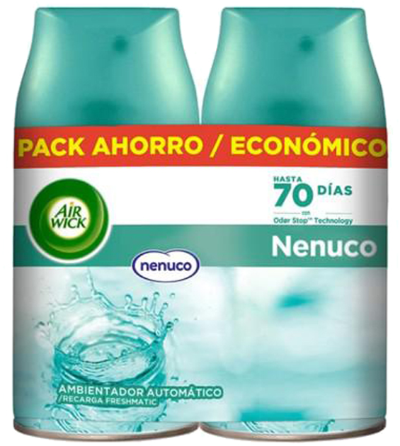 Освіжувач повітря Air Wick Freshmatic Ambientador Recambio Nenuco 2 x 250 мл (8410104155636) - зображення 1