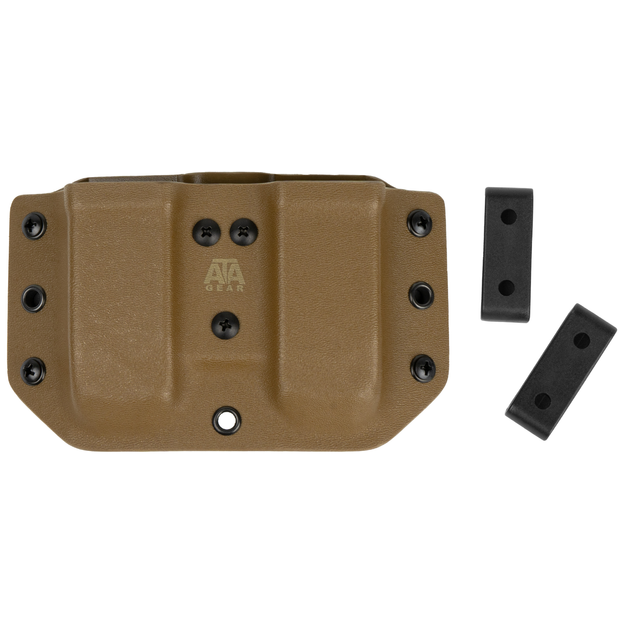 Паучер ATA Gear Double Pouch ver. 1 для магазина Glock-17/22/47 9mm, .40 Койот 2000000142654 - изображение 1