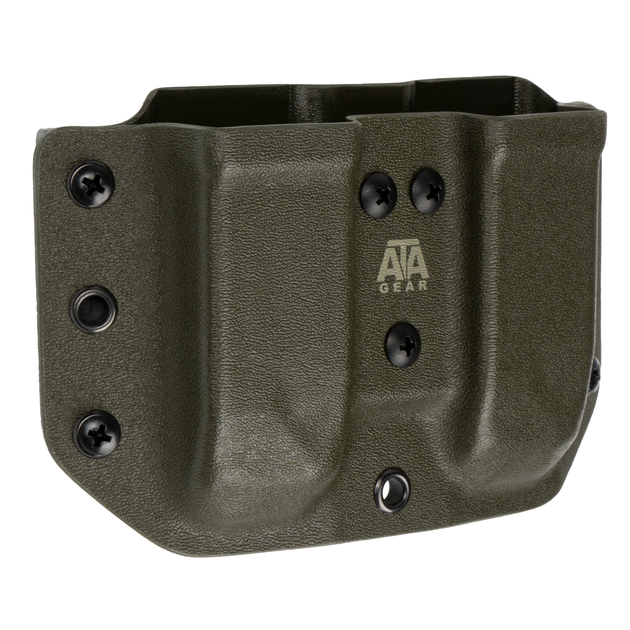 Паучер ATA Gear Double Pouch ver. 1 для магазина Glock-17/22/47 9mm, .40 Оливковый 2000000142678 - изображение 2
