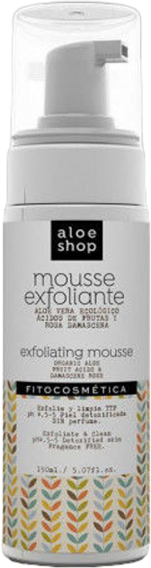 Pianka do mycia twarzy Aloe Shop Aloe Mousse Exfoliante 150 ml (8436039501386) - obraz 1