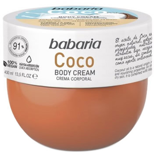 Krem do ciała Babaria Coconut Body Cream 400 ml (8410412100335) - obraz 1